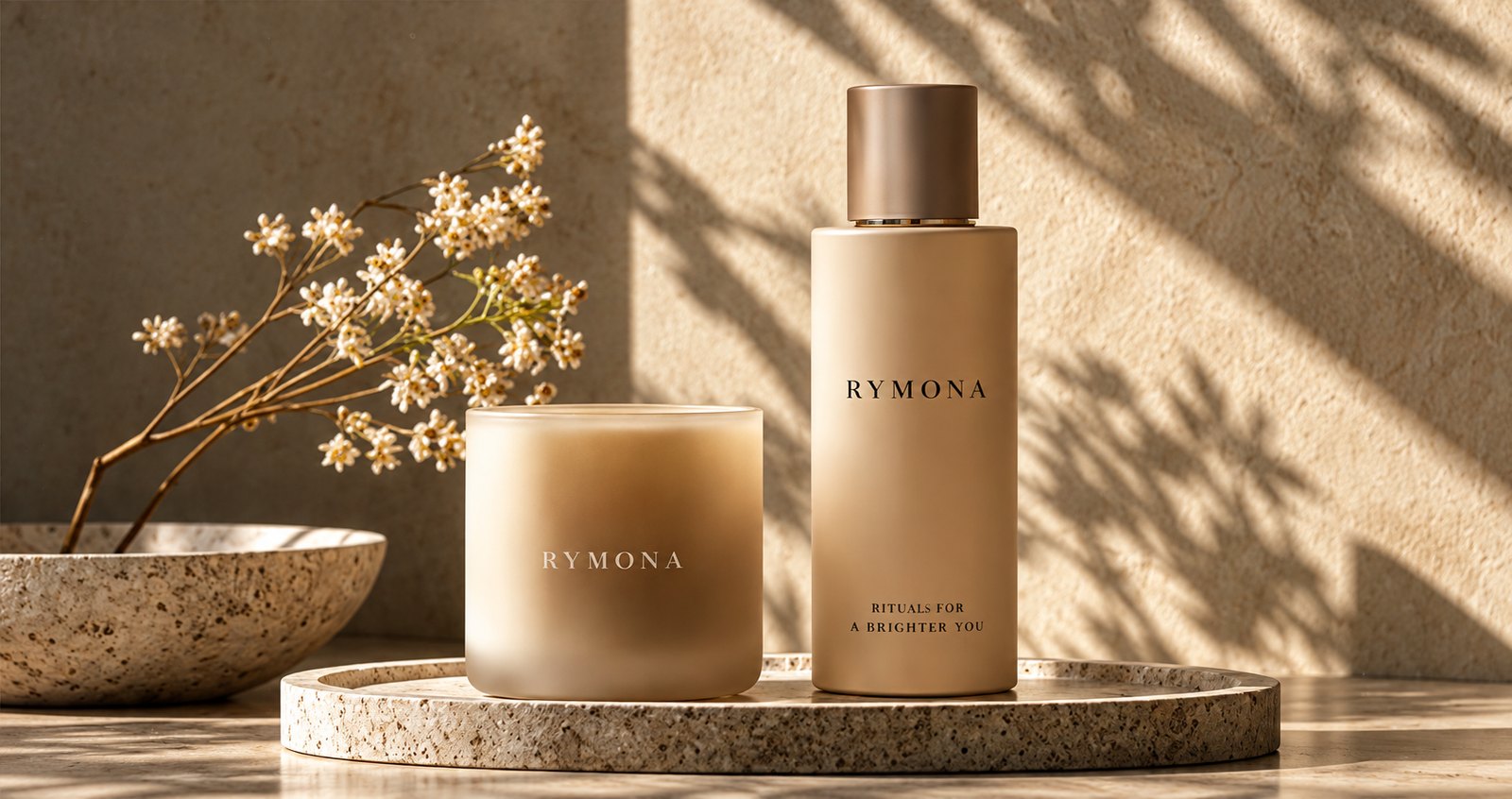 RYMONA candle and botanical aromatherapy