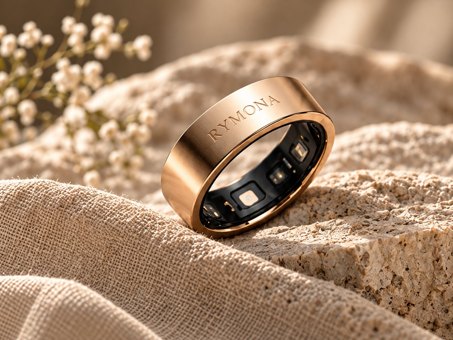 Close-up of the RYMONA smart ring
